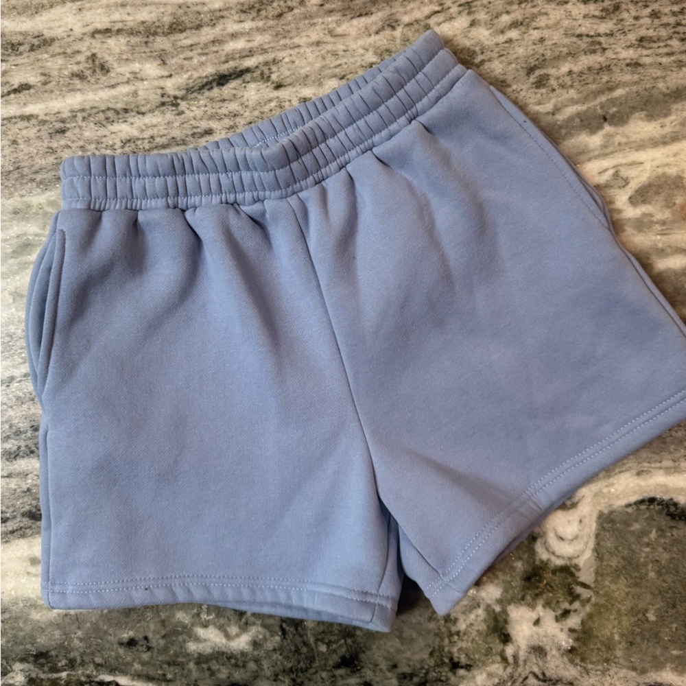 Women's Blue Casual Sweat Shorts Size Small